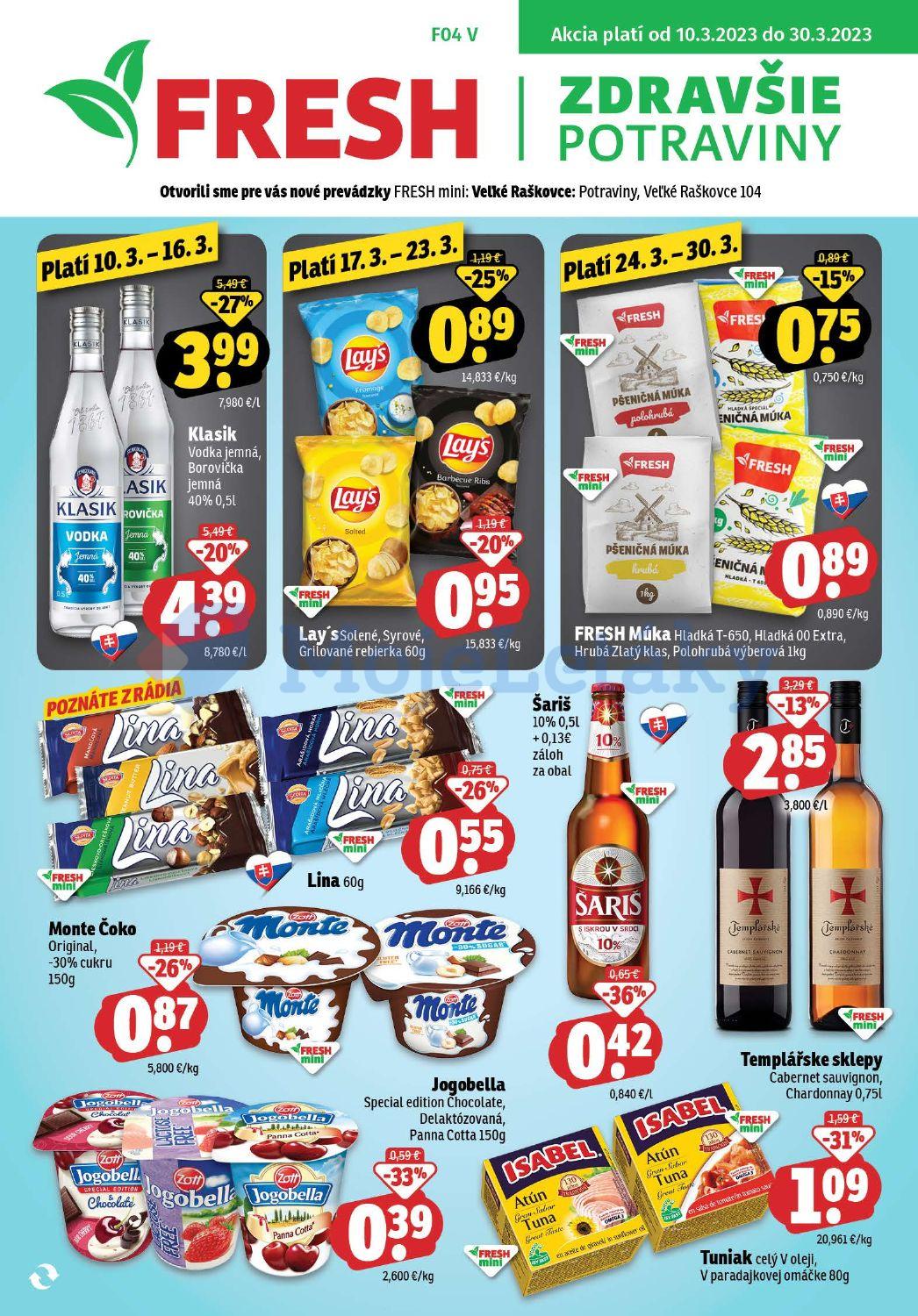 Propagačný leták FRESH - Strona 1