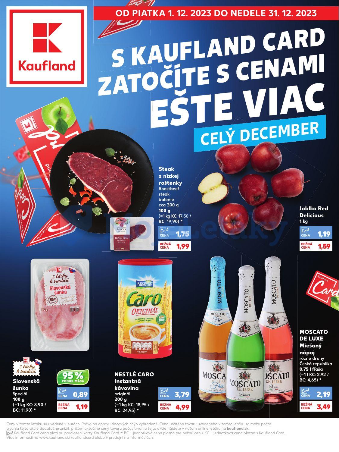 Leták Kaufland Kaufland Card