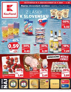 Propagačné noviny Kaufland, platné od 19.09.2024 do 25.09.2024.