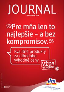 Propagačné noviny dm, platné od 01.09.2024 do 30.09.2024.