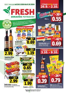 Propagačné noviny FRESH, platné od 26.09.2024 do 09.10.2024.