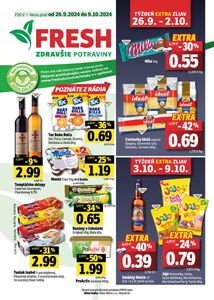 Propagačné noviny FRESH, platné od 26.09.2024 do 09.10.2024.