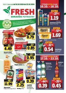 Propagačné noviny FRESH, platné od 10.10.2024 do 23.10.2024.