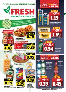 Propagačné noviny FRESH, platné od 10.10.2024 do 23.10.2024.