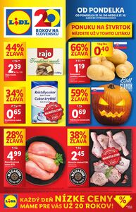 Propagačné noviny LIDL, platné od 21.10.2024 do 27.10.2024.