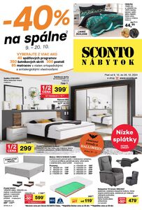 Propagačné noviny SCONTO, platné od 2024-10-09 do 2024-10-29.