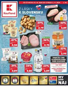 Propagačné noviny Kaufland, platné od 2024-10-31 do 2024-11-06.