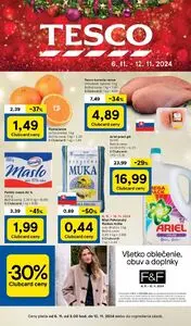 Propagačné noviny TESCO, platné od 2024-11-06 do 2024-11-12.