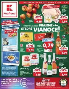 Propagačné noviny Kaufland, platné od 2024-11-07 do 2024-11-13.