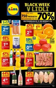 Propagačné noviny LIDL, platné od 2024-11-25 do 2024-12-01.