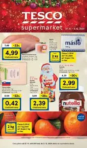 Propagačné noviny TESCO, platné od 2024-11-27 do 2024-12-03.