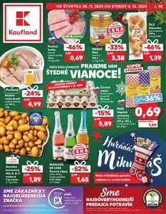 Propagačné noviny Kaufland, platné od 2024-11-28 do 2024-12-04.