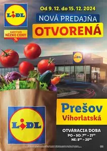 Propagačné noviny LIDL, platné od 2024-12-09 do 2024-12-15.