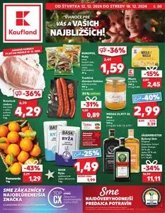 Propagačné noviny Kaufland, platné od 2024-12-12 do 2024-12-18.