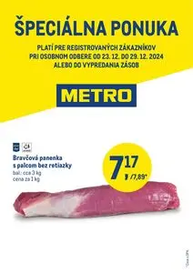 Propagačné noviny METRO, platné od 2024-12-23 do 2024-12-29.