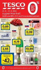 Propagačné noviny TESCO, platné od 2024-12-27 do 2024-12-31.