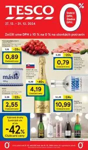 Propagačné noviny TESCO, platné od 2024-12-27 do 2024-12-31.