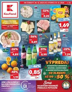 Propagačné noviny Kaufland, platné od 2024-12-28 do 2024-12-31.