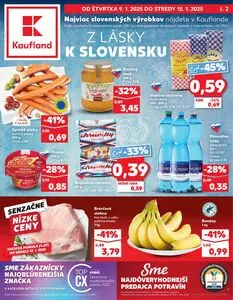 Propagačné noviny Kaufland, platné od 2025-01-09 do 2025-01-15.