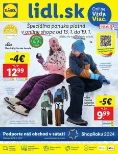 Propagačné noviny LIDL, platné od 2025-01-13 do 2025-01-19.