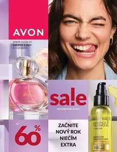 Propagačné noviny AVON, platné od 2025-01-01 do 2025-01-31.