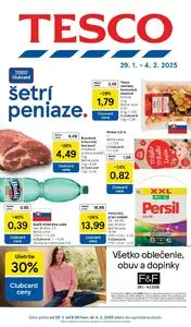 Propagačné noviny TESCO, platné od 2025-01-29 do 2025-02-04.