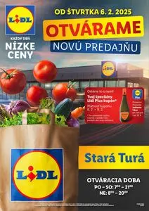 Propagačné noviny LIDL, platné od 2025-02-06 do 2025-02-09.