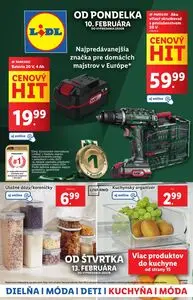 Propagačné noviny LIDL, platné od 2025-02-10 do 2025-02-16.