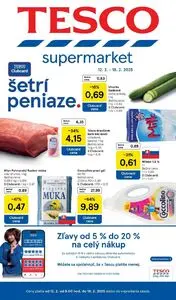 Propagačné noviny TESCO, platné od 2025-02-12 do 2025-02-18.