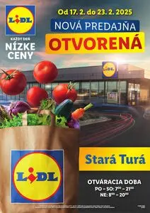 Propagačné noviny LIDL, platné od 2025-02-17 do 2025-02-23.