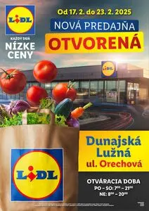 Propagačné noviny LIDL, platné od 2025-02-17 do 2025-02-23.