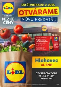 Propagačné noviny LIDL, platné od 2025-02-20 do 2025-02-23.