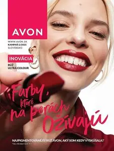 Propagačné noviny AVON, platné od 2025-02-01 do 2025-02-28.