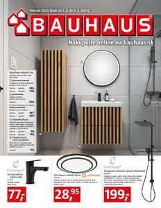 Propagačné noviny BAUHAUS, platné od 2025-02-03 do 2025-03-02.