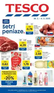 Propagačné noviny TESCO, platné od 2025-02-26 do 2025-03-04.