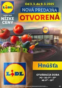 Propagačné noviny LIDL, platné od 2025-03-03 do 2025-03-09.