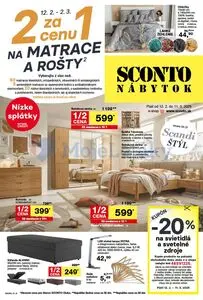 Propagačné noviny SCONTO, platné od 2025-02-12 do 2025-03-11.