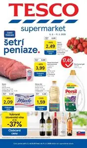 Propagačné noviny TESCO, platné od 2025-03-05 do 2025-03-11.