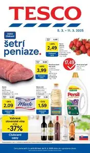 Propagačné noviny TESCO, platné od 2025-03-05 do 2025-03-11.