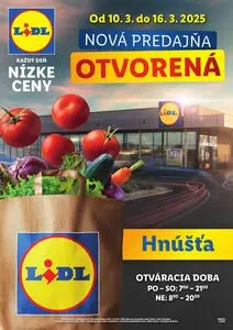 Propagačné noviny LIDL, platné od 2025-03-10 do 2025-03-16.