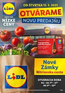 Propagačné noviny LIDL, platné od 2025-03-13 do 2025-03-16.