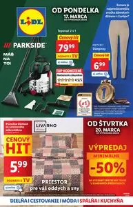 Propagačné noviny LIDL, platné od 2025-03-17 do 2025-03-23.