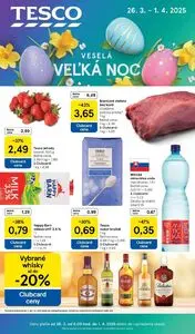 Propagačné noviny TESCO, platné od 2025-03-26 do 2025-04-01.