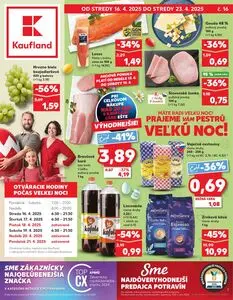 Propagačné noviny Kaufland, platné od 2025-04-16 do 2025-04-23.