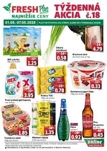 Propagačné noviny FRESH, platné od 2025-05-01 do 2025-05-07.