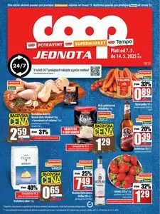 Propagačné noviny COOP, platné od 2025-05-07 do 2025-05-14.