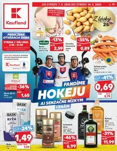 Propagačné noviny Kaufland, platné od 2025-05-07 do 2025-05-14.