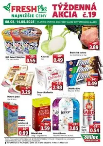 Propagačné noviny FRESH, platné od 2025-05-08 do 2025-05-14.