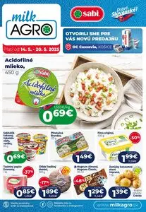 Propagačné noviny milk AGRO, platné od 2025-05-14 do 2025-05-20.