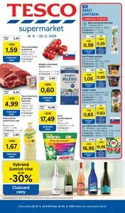 Propagačné noviny TESCO, platné od 2025-05-14 do 2025-05-20.